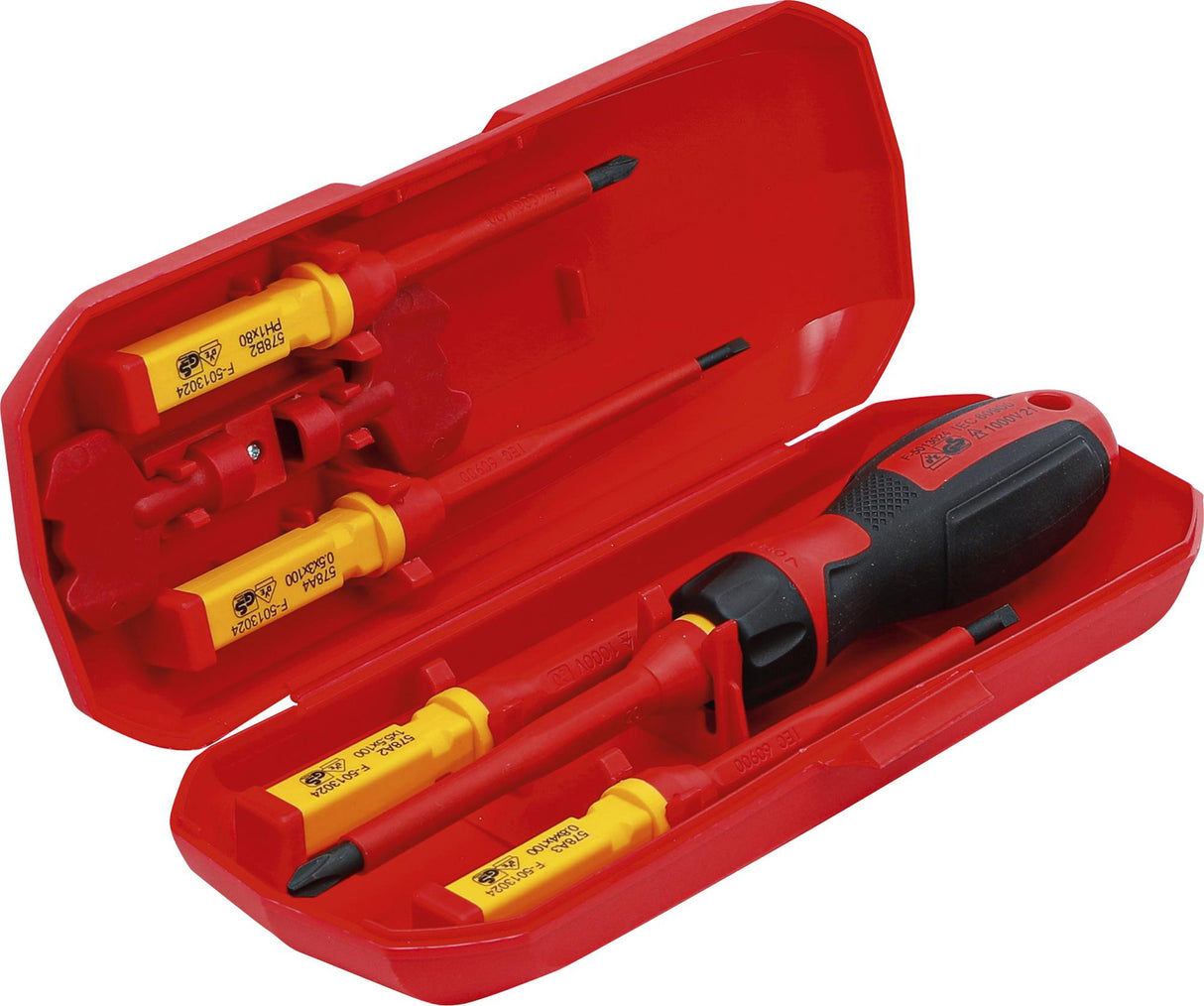 VDE SCREWDRIVER SET | WITH INTERCHANGEABLE BLADES | 8 PCS. (35813)