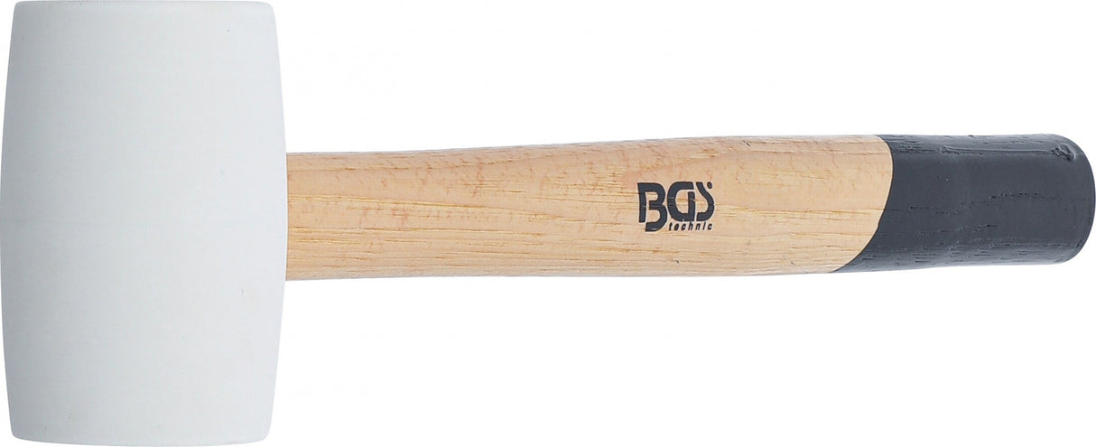 RUBBER MALLET | HICKORY HANDLE | WHITE HEAD | Ø 48 MM | 250 G (70138)