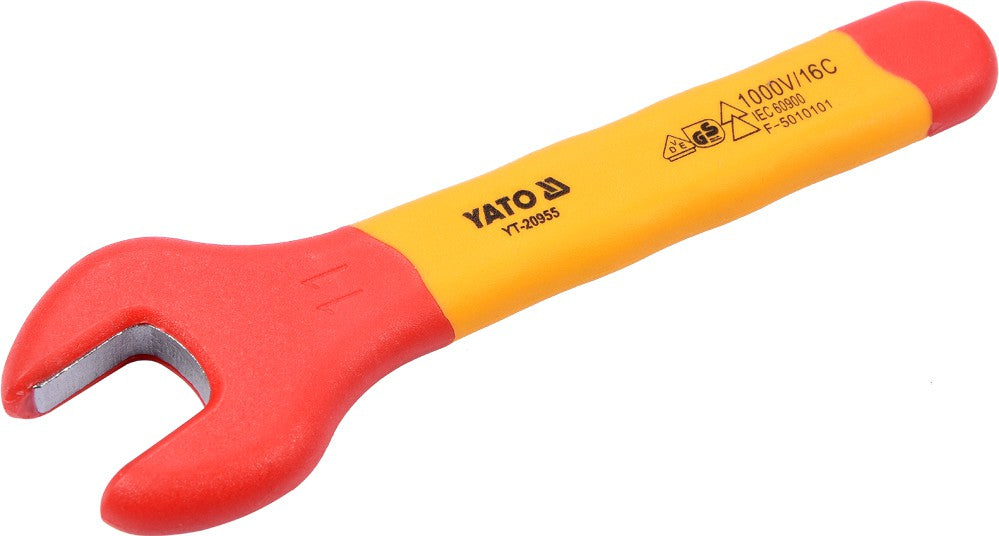 INSULATED OPEN END WRENCH 11MM VDE (YT-20955)