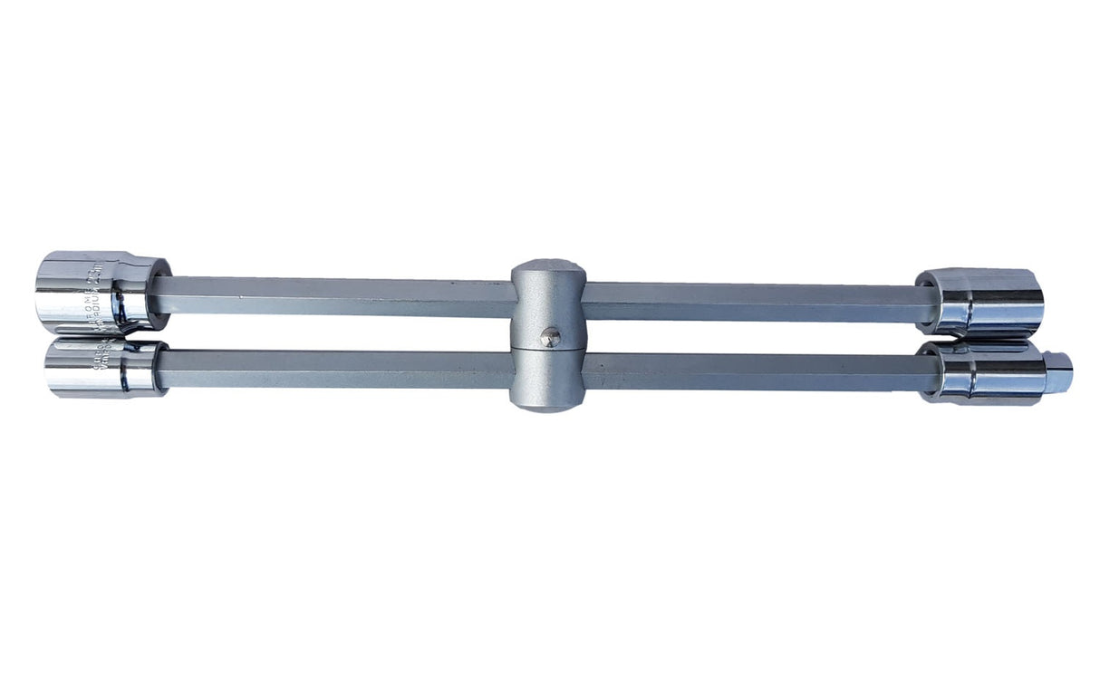 CROSS WRENCH | FOLDING/SLIDING | 17/19/21/24 MM + 1/2" ADAPTER (SK2017083)