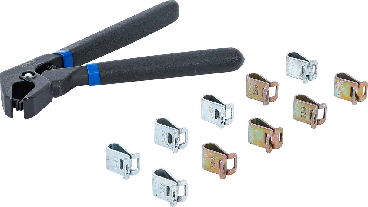 FIXING CLAMPS SET WITH PLIERS | 11 PCS. (8774)