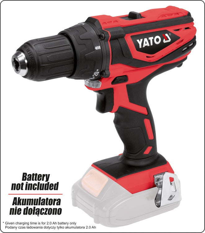 DRILL DRIVER 18V 40NM - BODY (YT-82781)