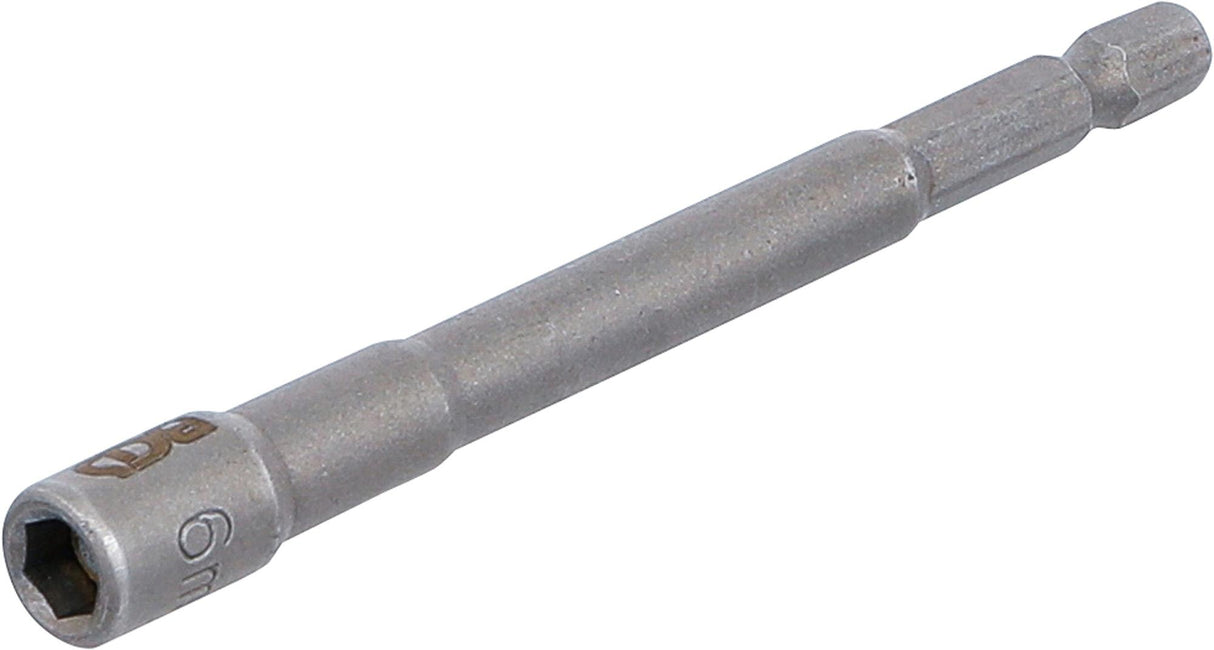 SOCKET, HEXAGON | EXTRA LONG | FOR ELECTRIC DRILLS | 6.3 MM (1/4") DRIVE | 6 MM (2762)