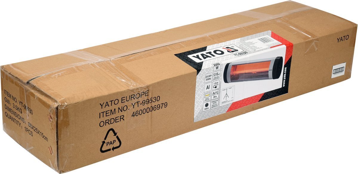 QUARTZ INFRARED HEATER 2000W (YT-99530)