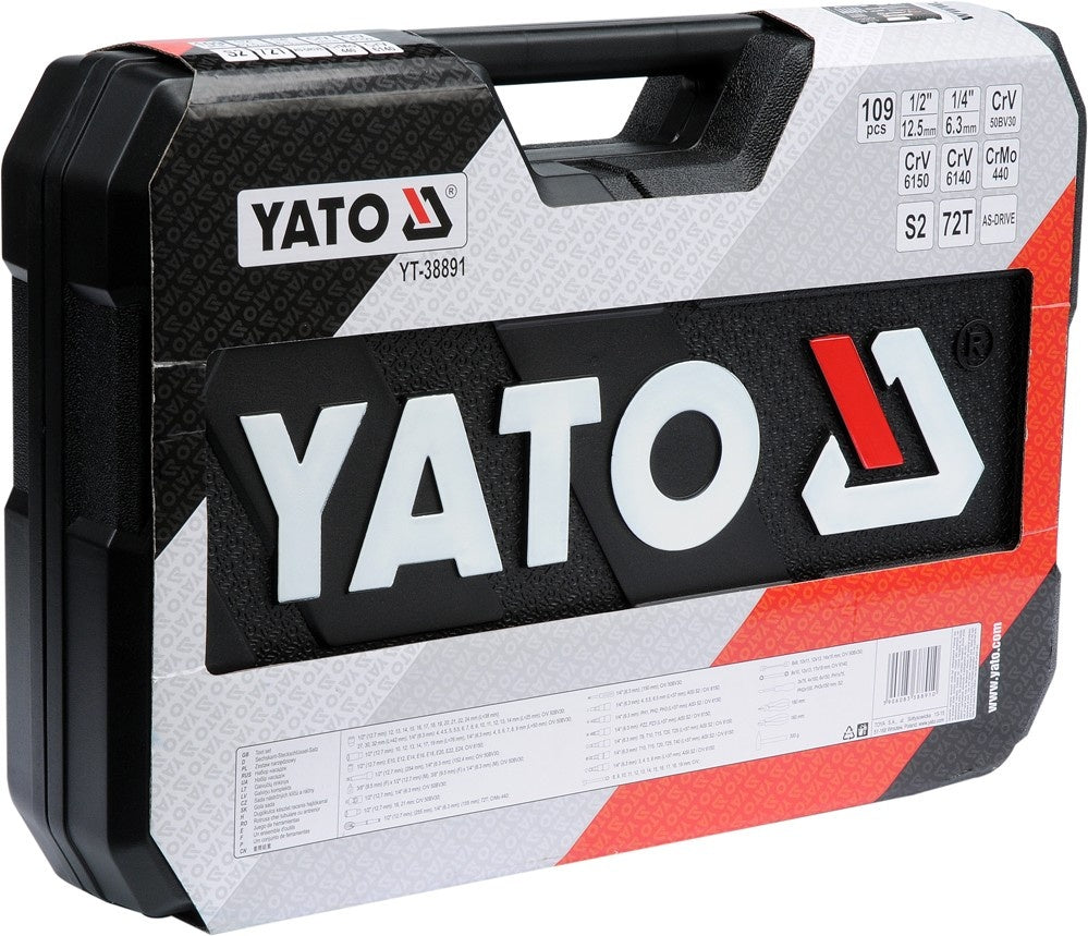 SOCKET SET 1/4", 1/2" 109PCS (YT-38891)
