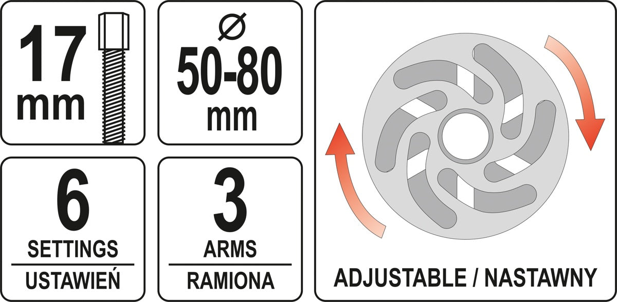 UNIVERSAL PULLEY PULLER (YT-06341)
