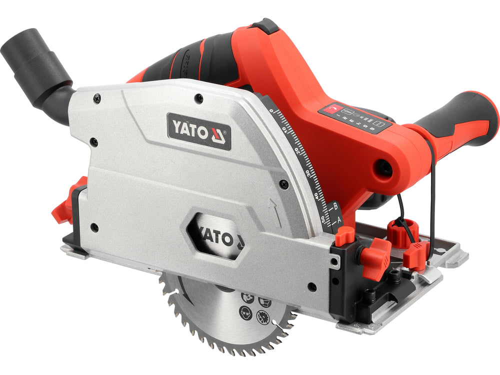 CORDLESS PLUNGE SAW | 140 MM | 52 (90˚) 38 (45˚) MM | 18V | 4 AH (YT-821701)