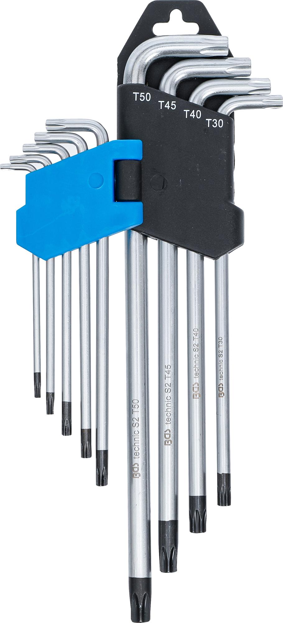 L-TYPE WRENCH SET | EXTRA LONG | T-STAR TAMPERPROOF (FOR TORX) T10 - T50 | 9 PCS. (794)