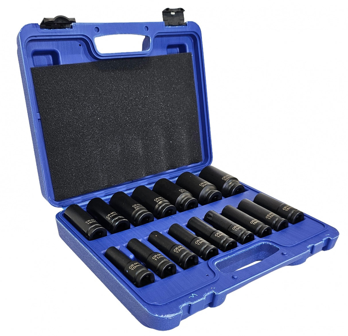 IMPACT SOCKET SET LONG | 12.5 MM (1/2") | 10-32 MM | 16 PCS. (SK1216)