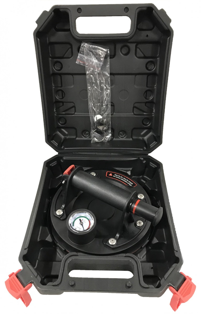 VACUUM SUCTION CUP LIFTER | EXTRA STRONG | WITH PRESSURE GAUGE | 8“ | Ø 200 MM (VSC8G)