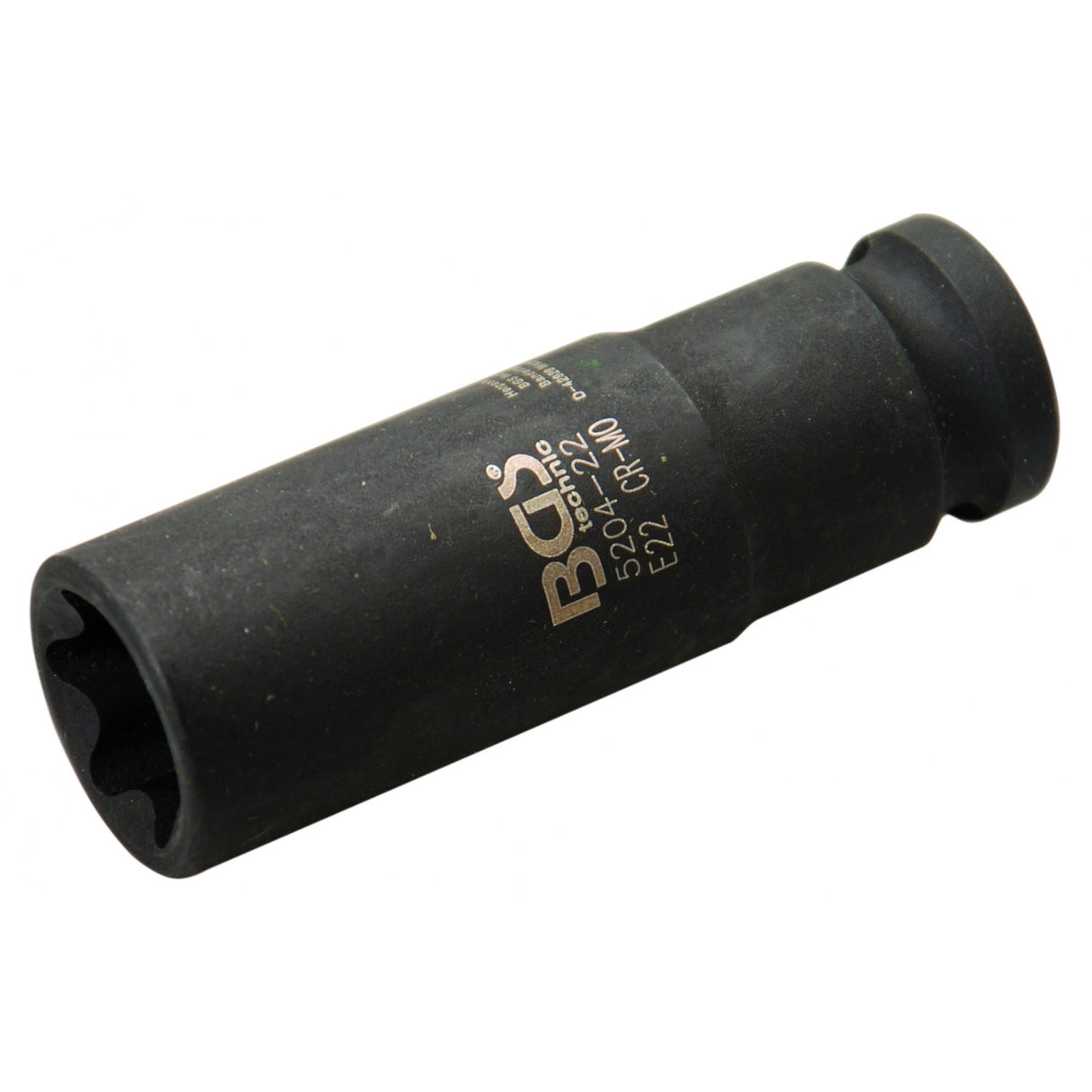 IMPACT SOCKET E-TYPE, DEEP | 12.5 MM (1/2") DRIVE | E22 (5204-22)