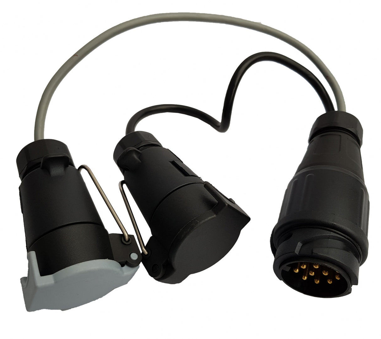 TRAILER CABLE 0.5 M, 2X7POL SOCKETS + 13POL PLUG (TS7-13)
