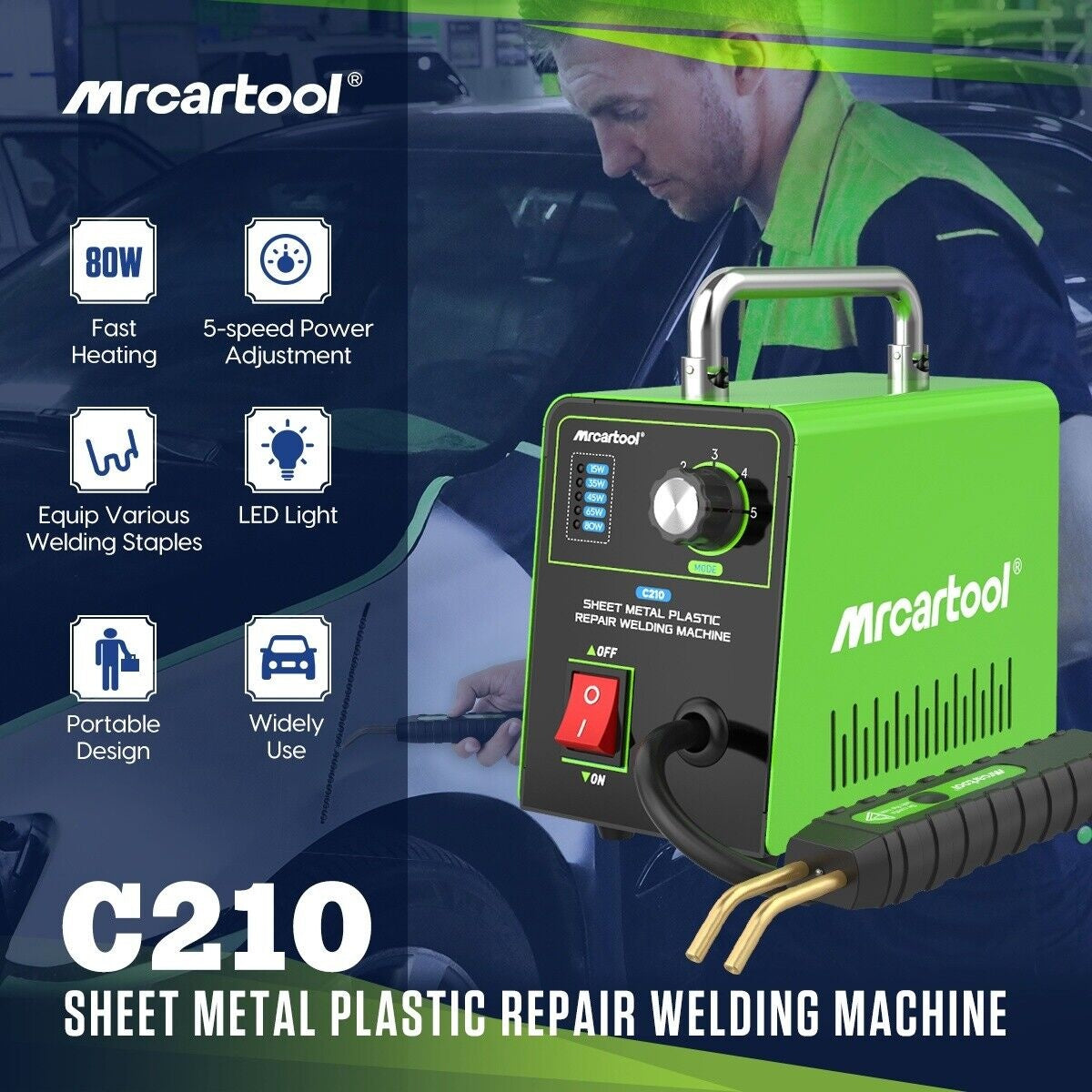 PLASTIC REPAIR SYSTEM/DEVICE | + 600 PCS. STAPLES (HS80W)