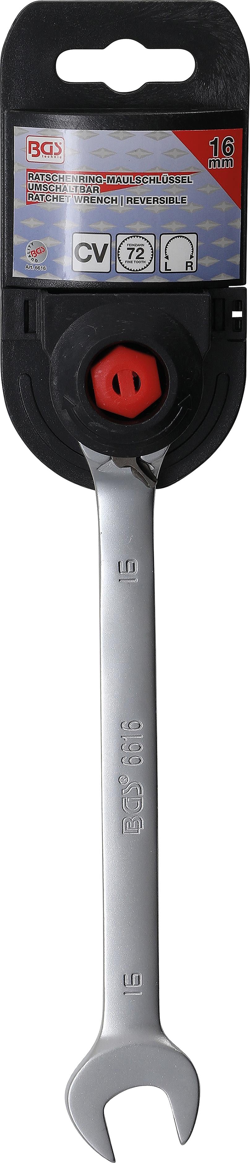 RATCHET COMBINATION WRENCH | REVERSIBLE | 16 MM (6616)