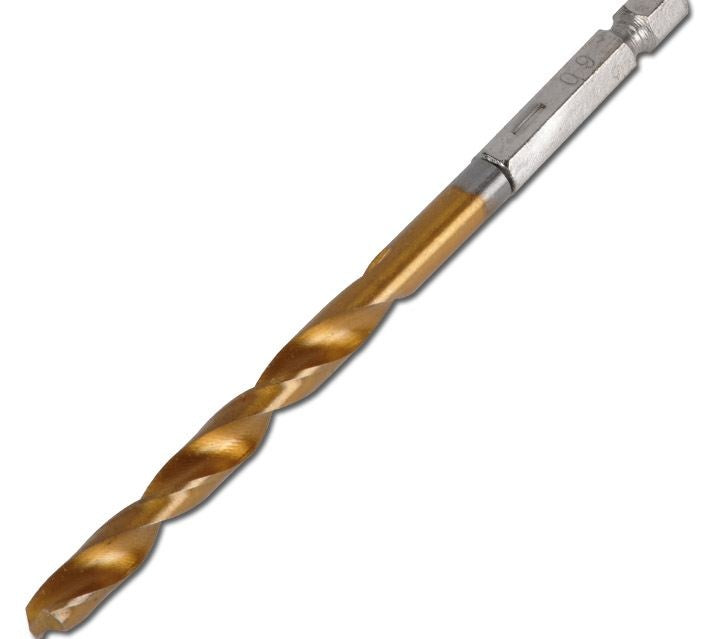 HSS DRILL SET | TITANIUM COATED | 1.5 - 6 MM | 10 PCS. (50801)