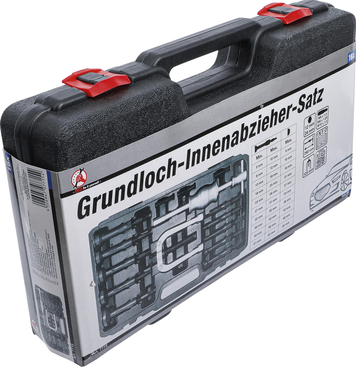 BLIND HOLE BEARING PULLER SET | 16 PCS. (7715)