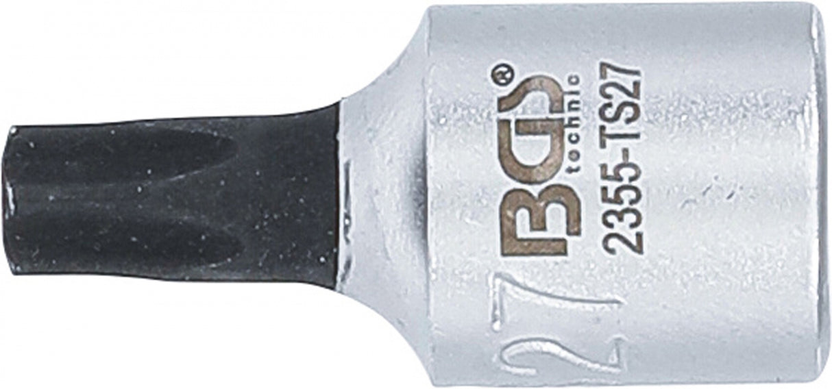 BIT SOCKET | 6.3 MM (1/4") DRIVE | T-STAR TAMPERPROOF (FOR TORX) TS27 (2355-TS27)