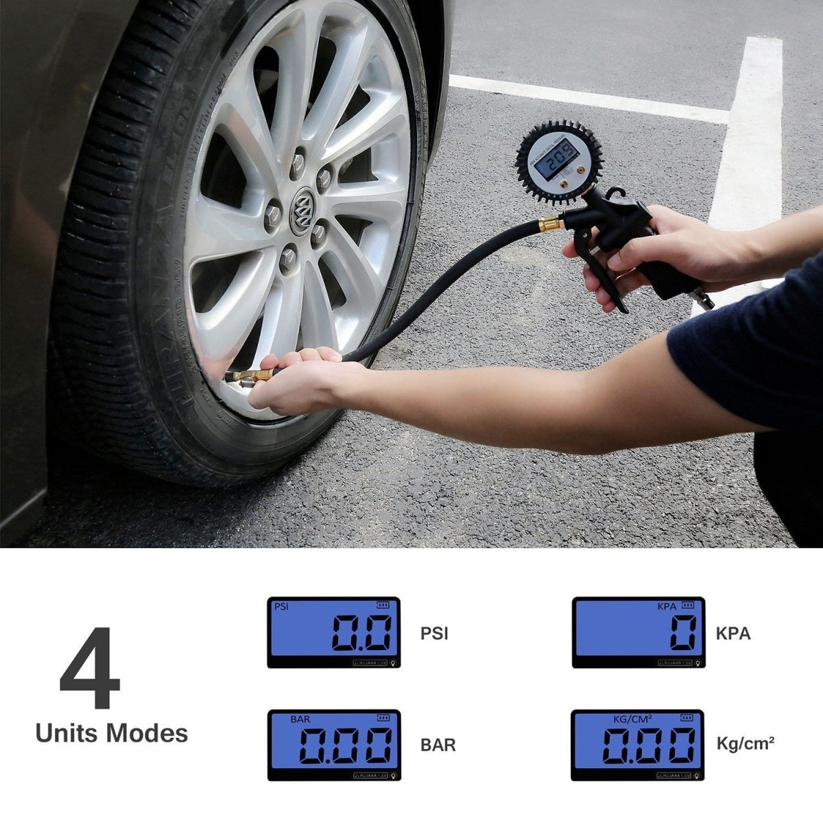 TIRE INFLATOR GUN | DIGITAL | 0-10 BAR (TG6501)