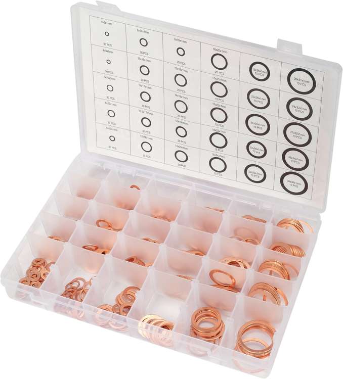580PC COPPER WASHER ASSORTMENT (YT-068711)