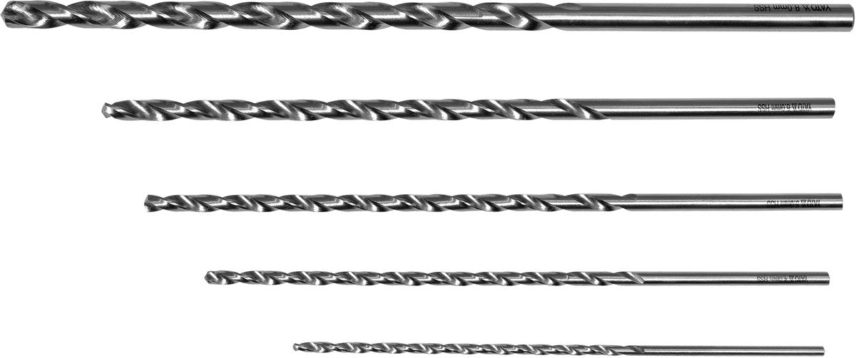 LONG METAL DRILLS 5PCS 3-8MM (YT-39820)