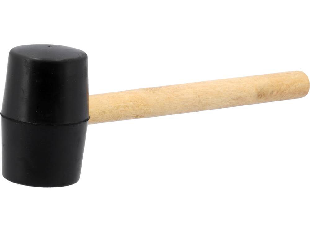 RUBBER MALLET WOODEN HANDLE (33650)