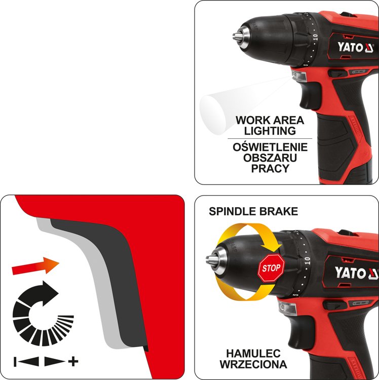 DRILL DRIVER 12V 30NM BMC - 2AH (YT-82901)