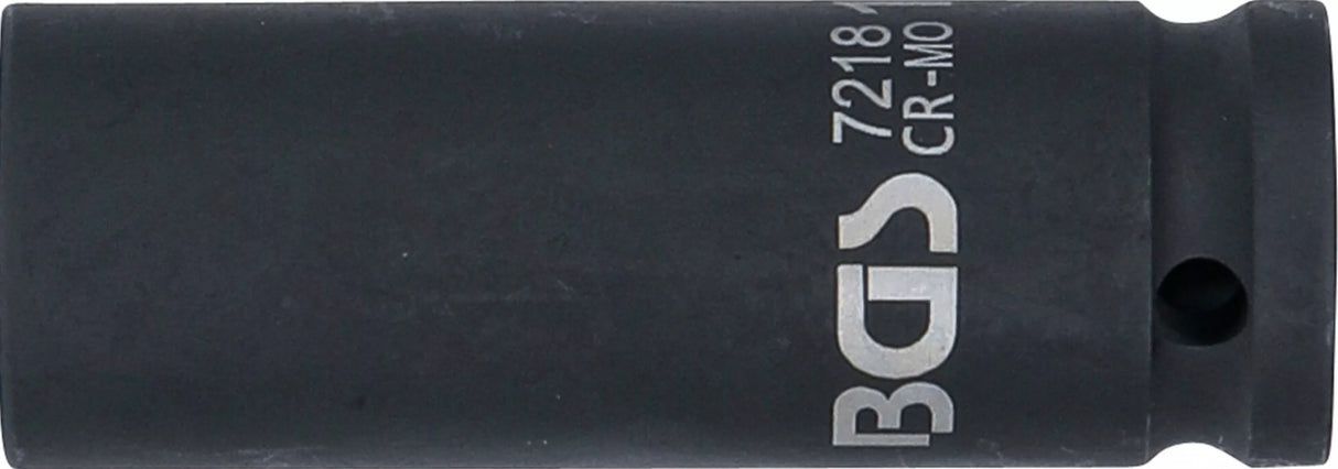 IMPACT SOCKET HEXAGON, DEEP | 12.5 MM (1/2") DRIVE | 18 MM (7218)