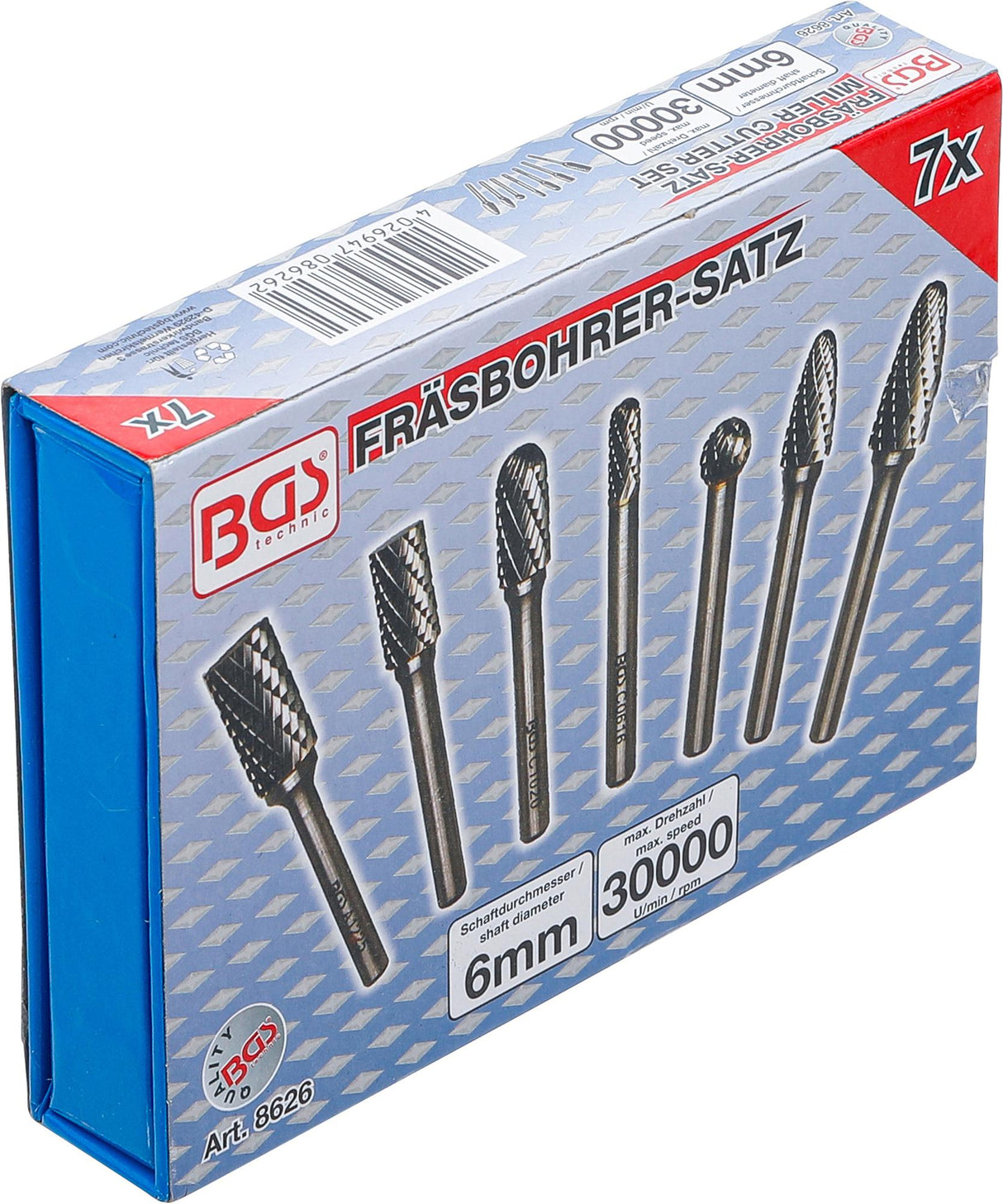HSS MILLING CUTTER SET | 7 PCS. (8626)