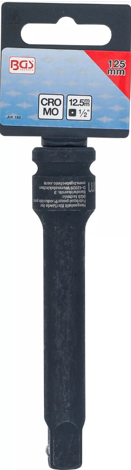 IMPACT EXTENSION BAR | 12.5 MM (1/2") | 125 MM (193)