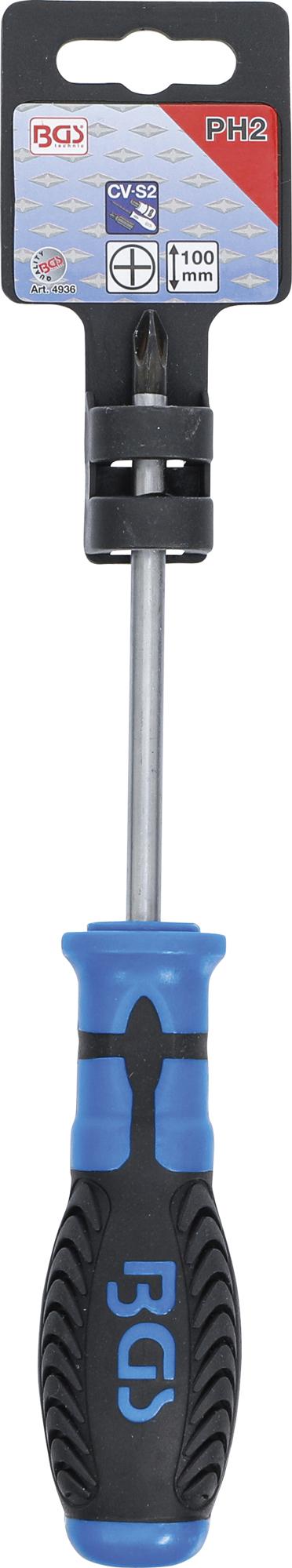SCREWDRIVER | CROSS SLOT PH2 | BLADE LENGTH 100 MM (4936)