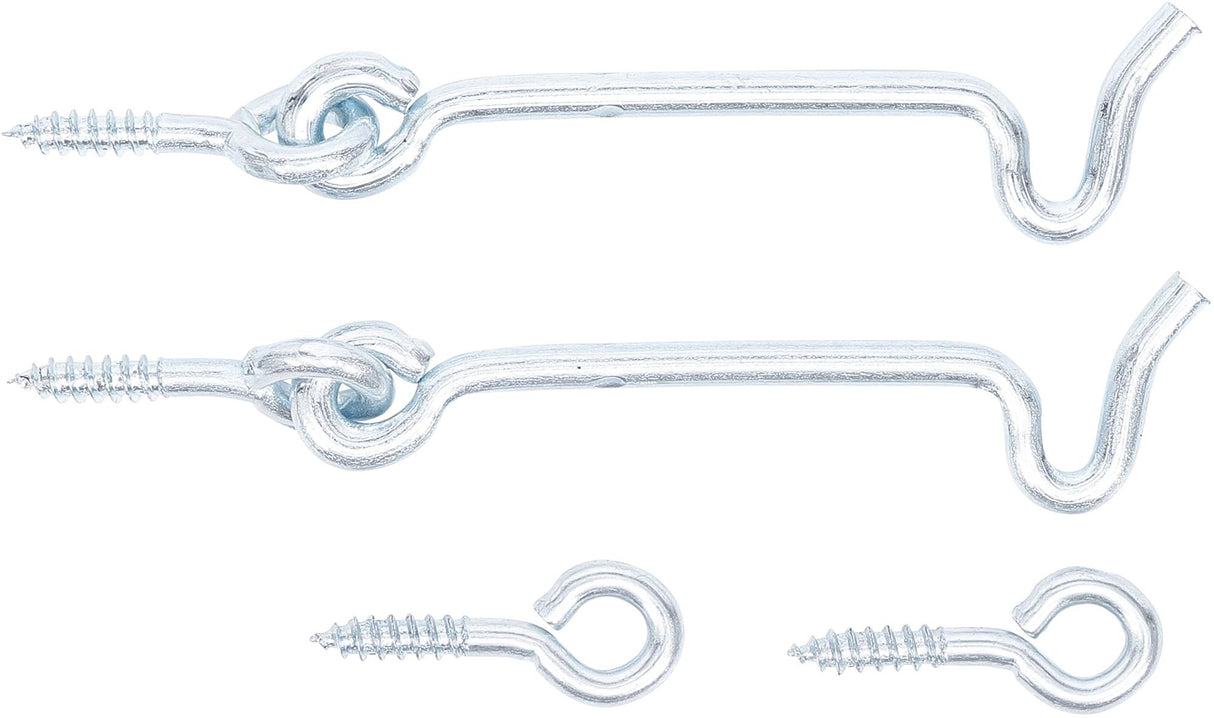 LOCK GATE HOOK AND EYE SET | 4.0 X 80 MM | 2 PCS. (80942)