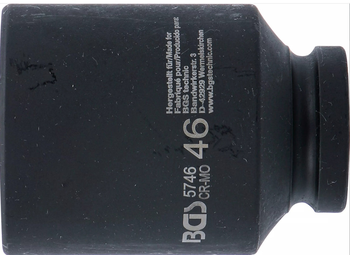 IMPACT SOCKET HEXAGON, DEEP | 20 MM (3/4") DRIVE | 46 MM (5746)