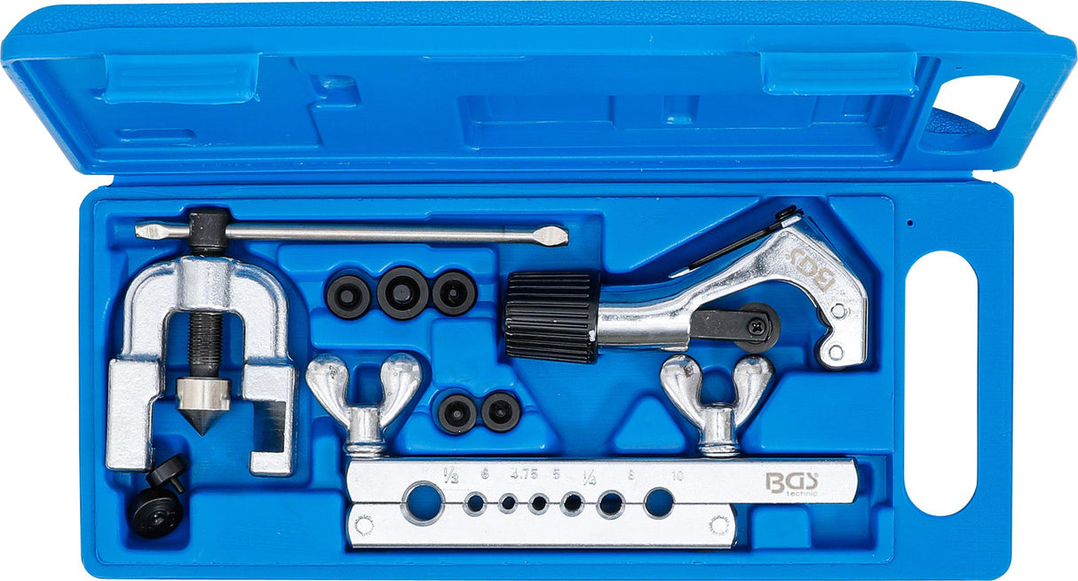 DOUBLE FLARING TOOL KIT WITH PIPE CUTTER | 10 PCS. (70221)
