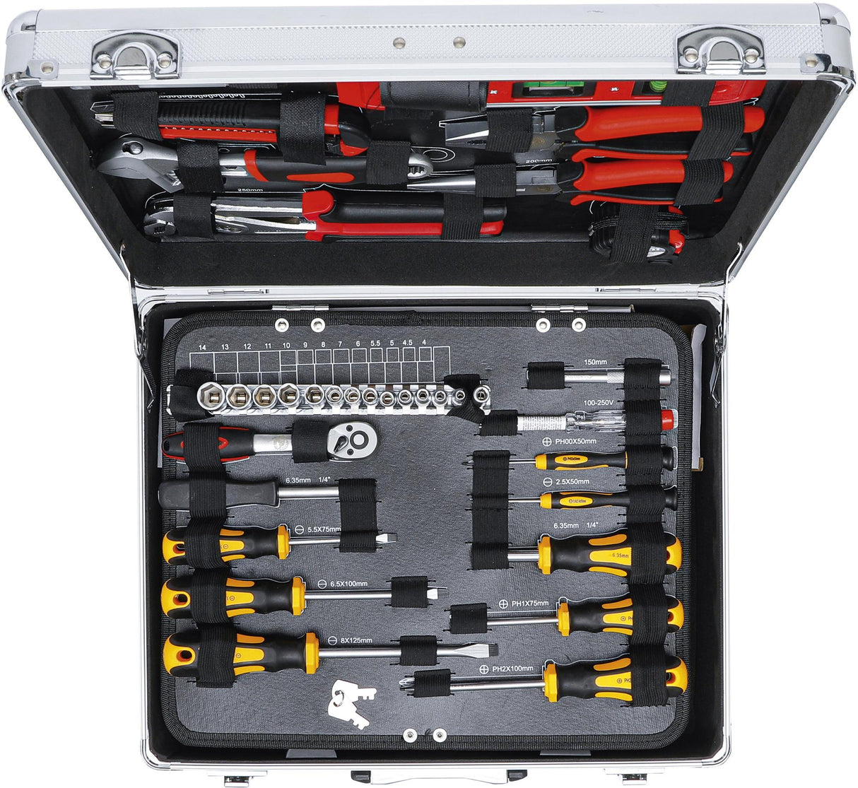 TOOL SET IN ALUMINIUM CASE | 129 PCS. (2204)