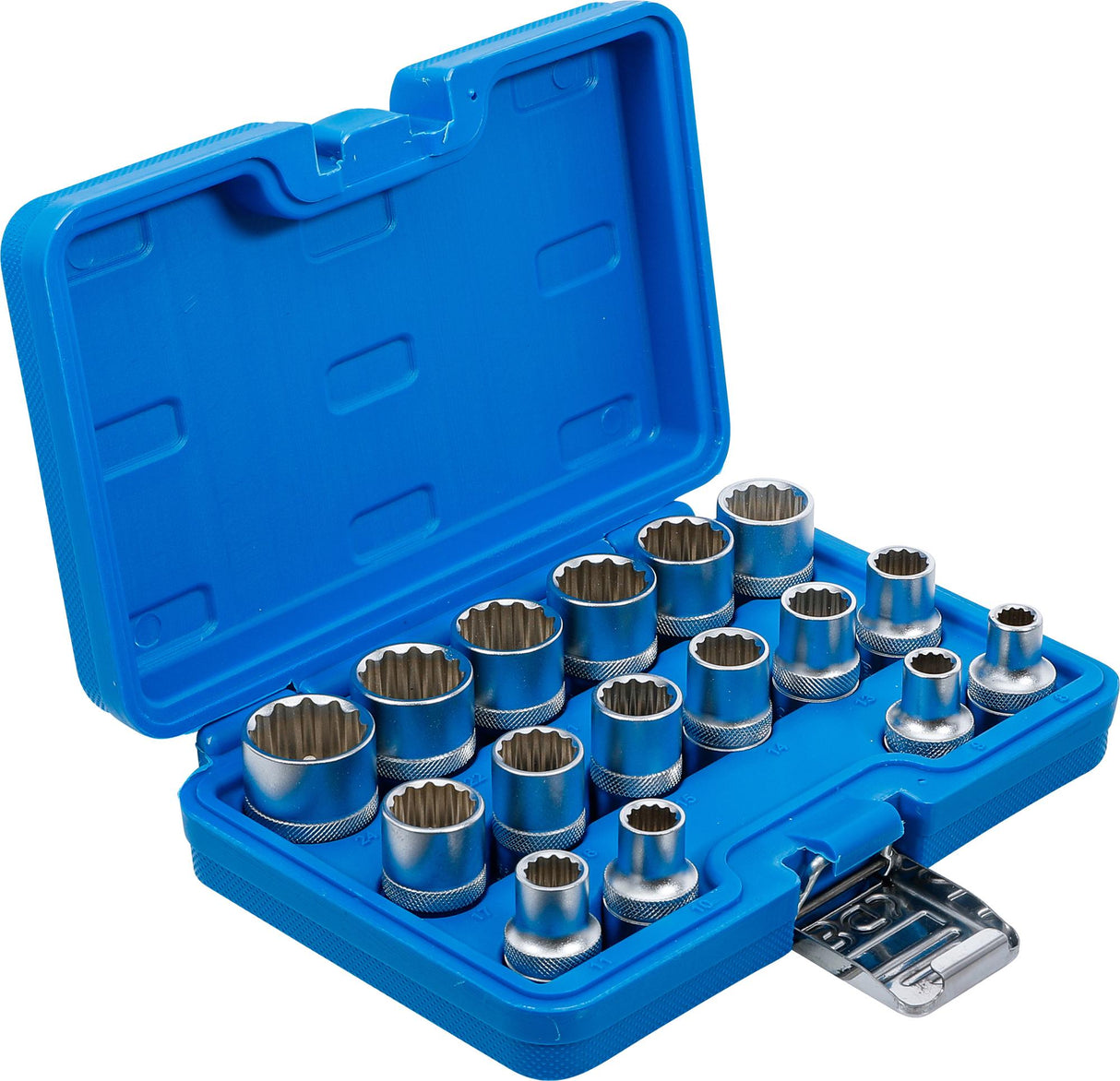 SOCKET SET, 12-POINT | 12.5 MM (1/2") DRIVE | 8 - 24 MM | 16 PCS. (2226)