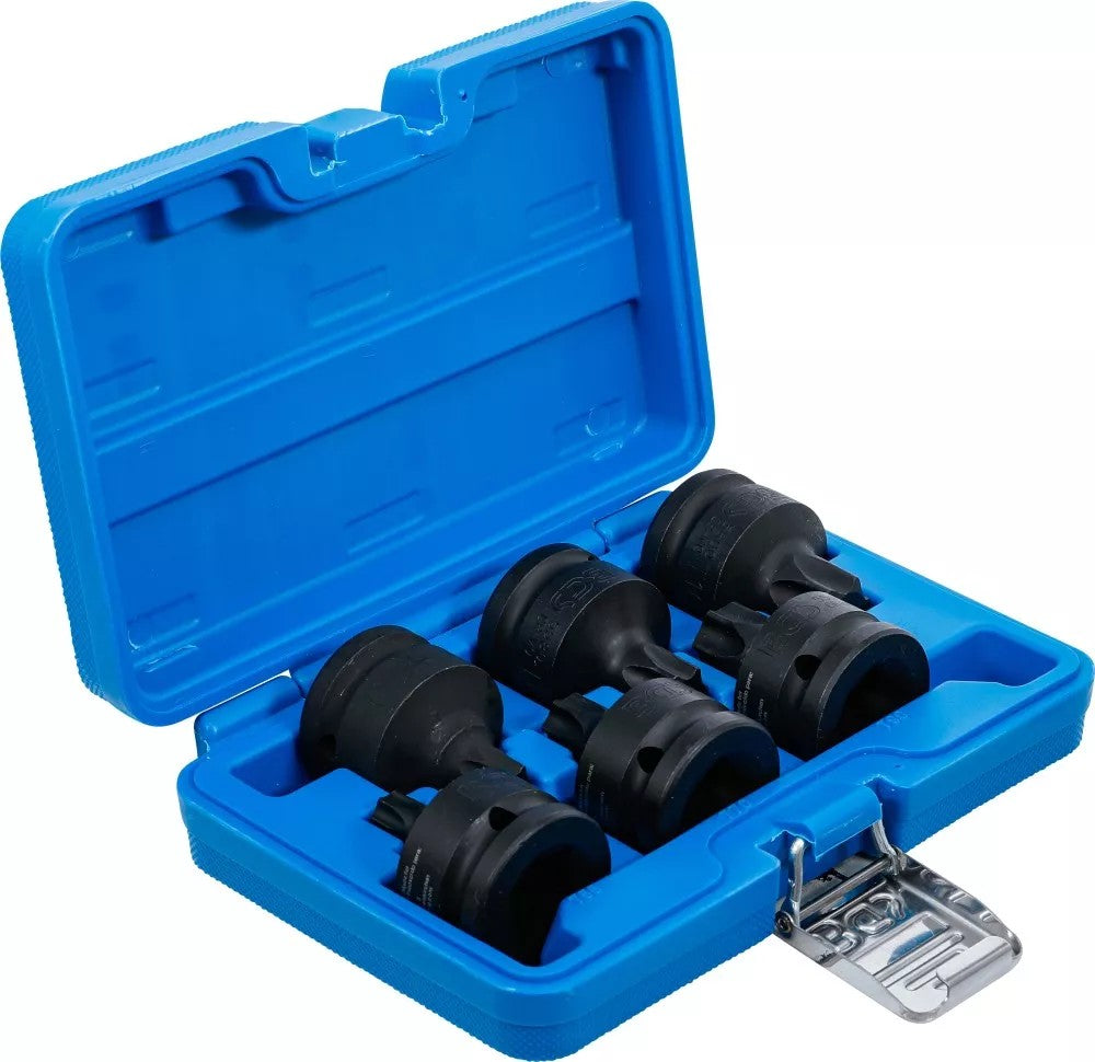 IMPACT BIT SOCKET SET | 20 MM (3/4") DRIVE | T-STAR (FOR TORX) T55 - T100 | 6 PCS. (5055)