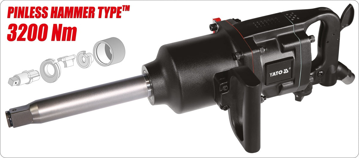 PNEUMATIC IMPACT WRENCH 1" 3200 NM (YT-09615)