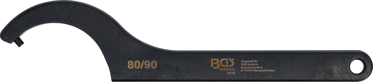 HOOK WRENCH WITH PIN | 80 - 90 MM (74219)