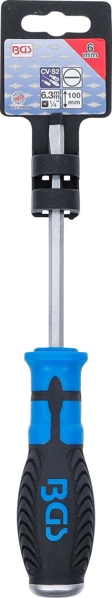 SCREWDRIVER | SLOT SL 6 MM | BLADE LENGTH 100 MM (4904)