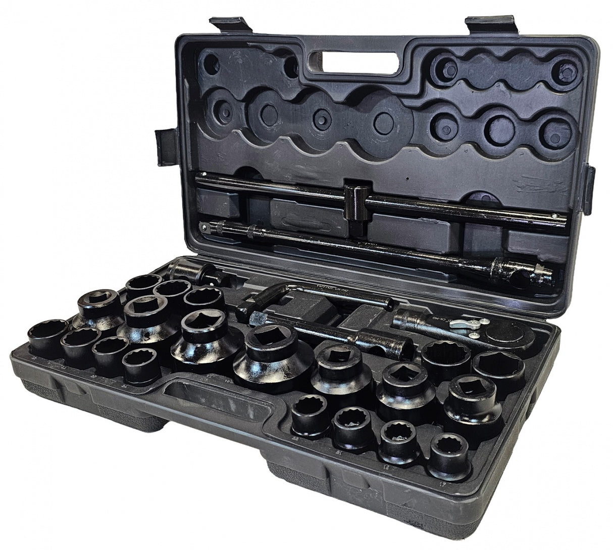 IMPACT SOCKET SET | CR-MO | 12-POINT | 25 MM (1") | 20 MM (3/4") | 26 PCS. (H4221226)