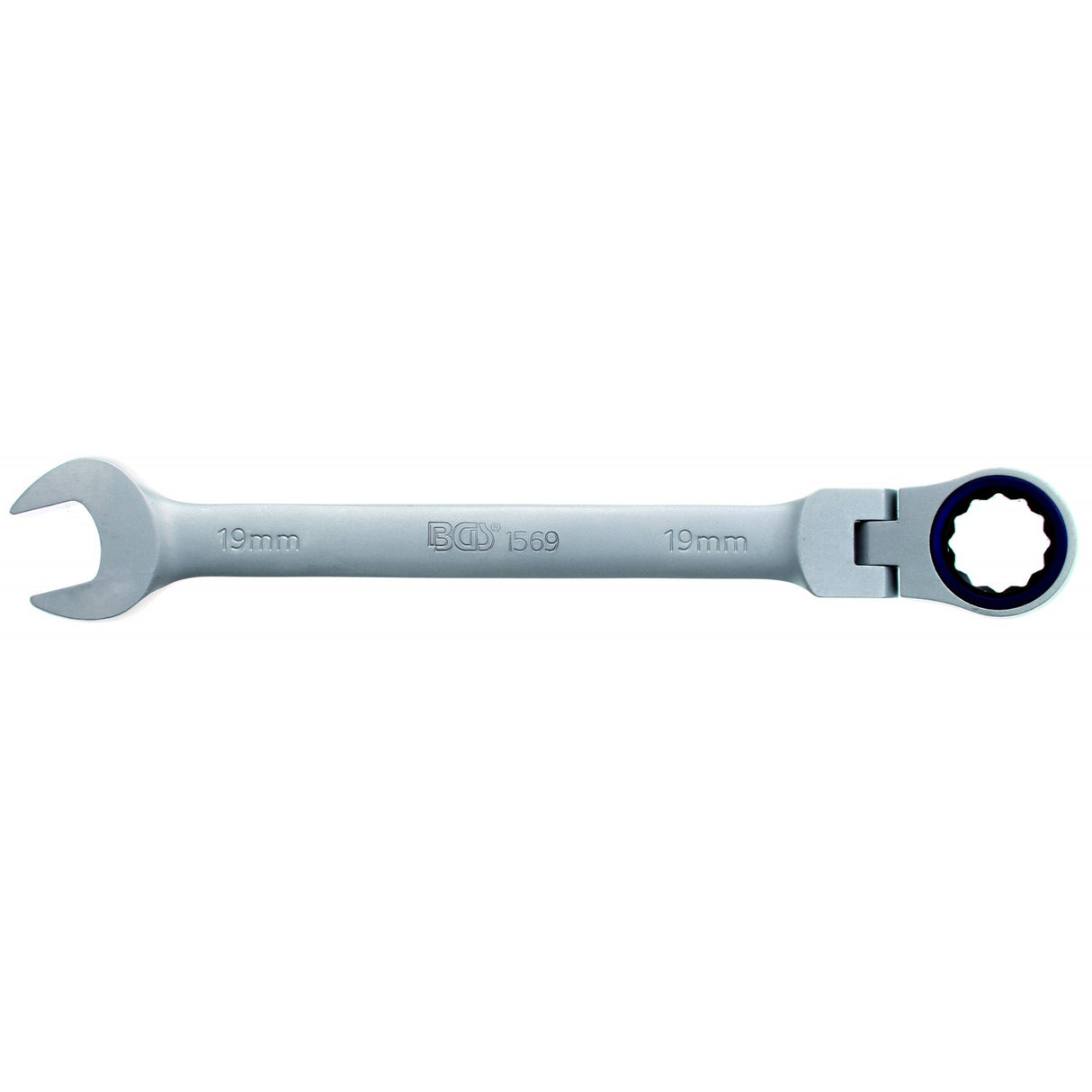 FLEX HEAD RATCHET WRENCH 72 TEETH CR-V 19 MM (1569)