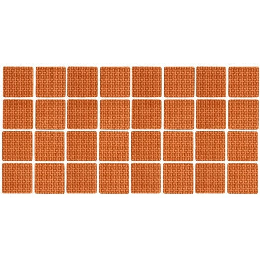 ADHESIVE PADS FOR FURNITURE BROWN 18X18MM | 32 PCS. (74891)