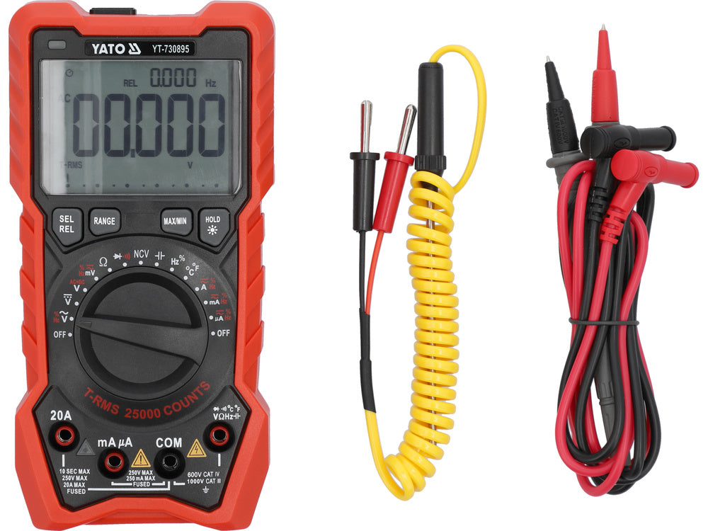 DIGITAL MULTIMETER TRUE RMS LCD 25000 (YT-730895)