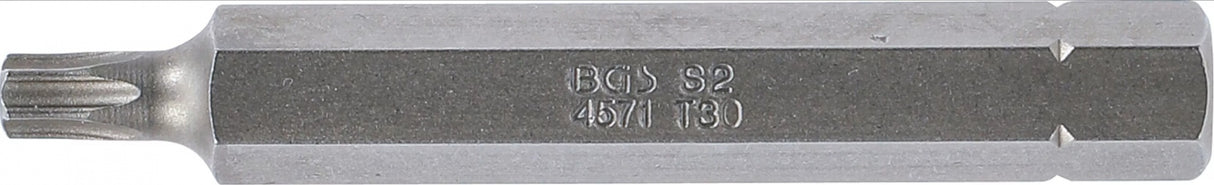 BIT | LENGTH 75 MM | 10 MM (3/8") DRIVE | T-STAR (FOR TORX) T30 (4571)