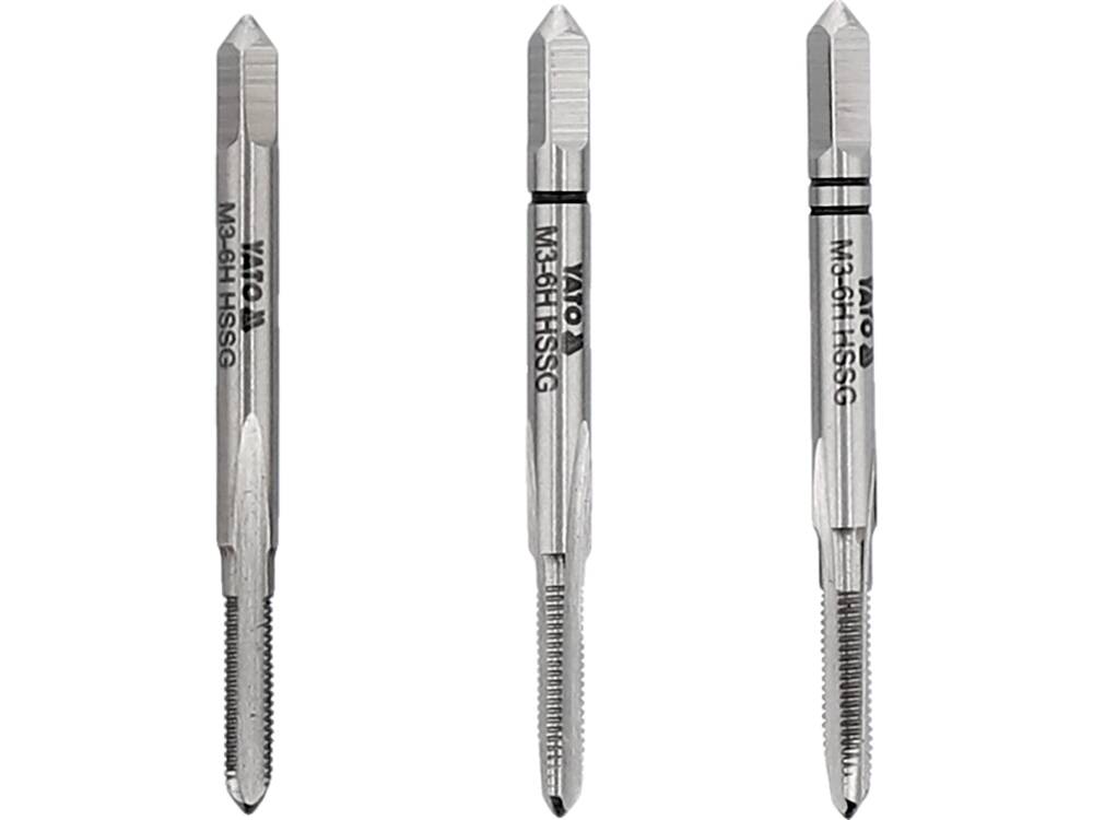 HAND TAP M3 / 3PCS HSS M2 (YT-2930)