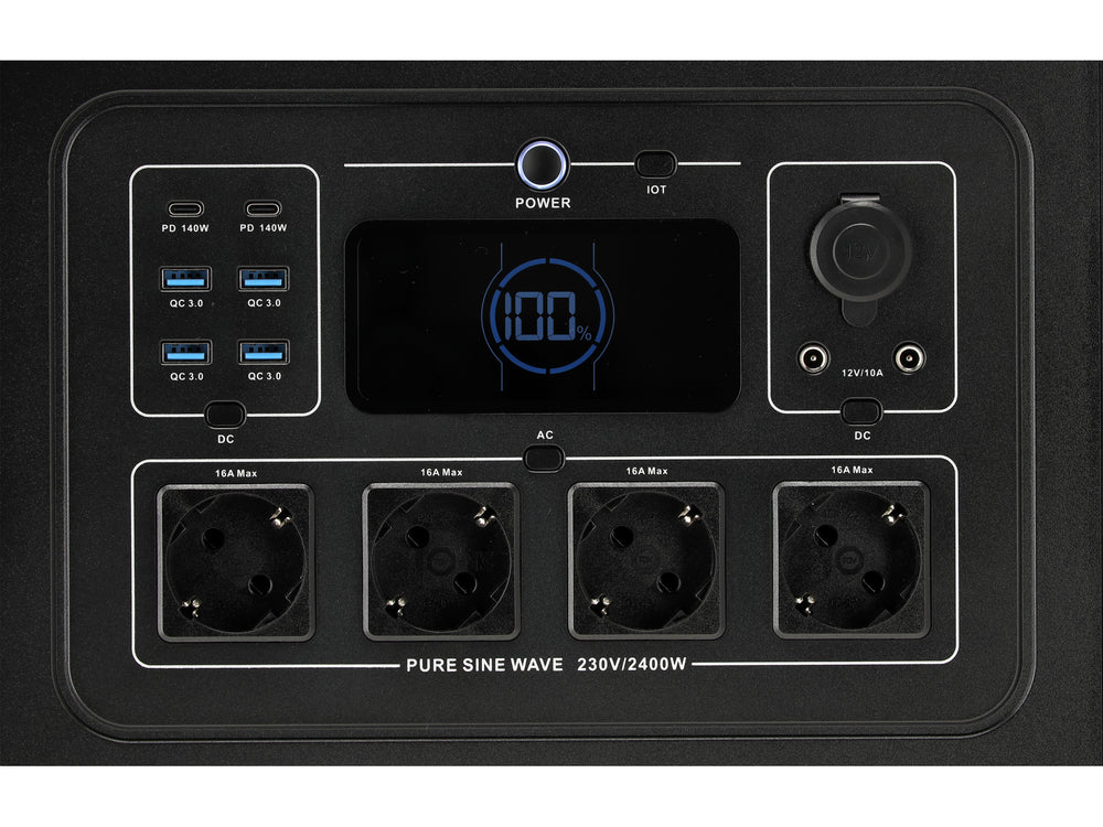 PORTABLE BATTERY STATION 2400W, 2232WH (YT-83095)
