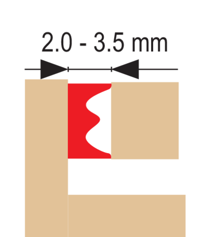 SEAL F.WINDOWS&DOORS EPDM T.E WHITE 150M (76755)
