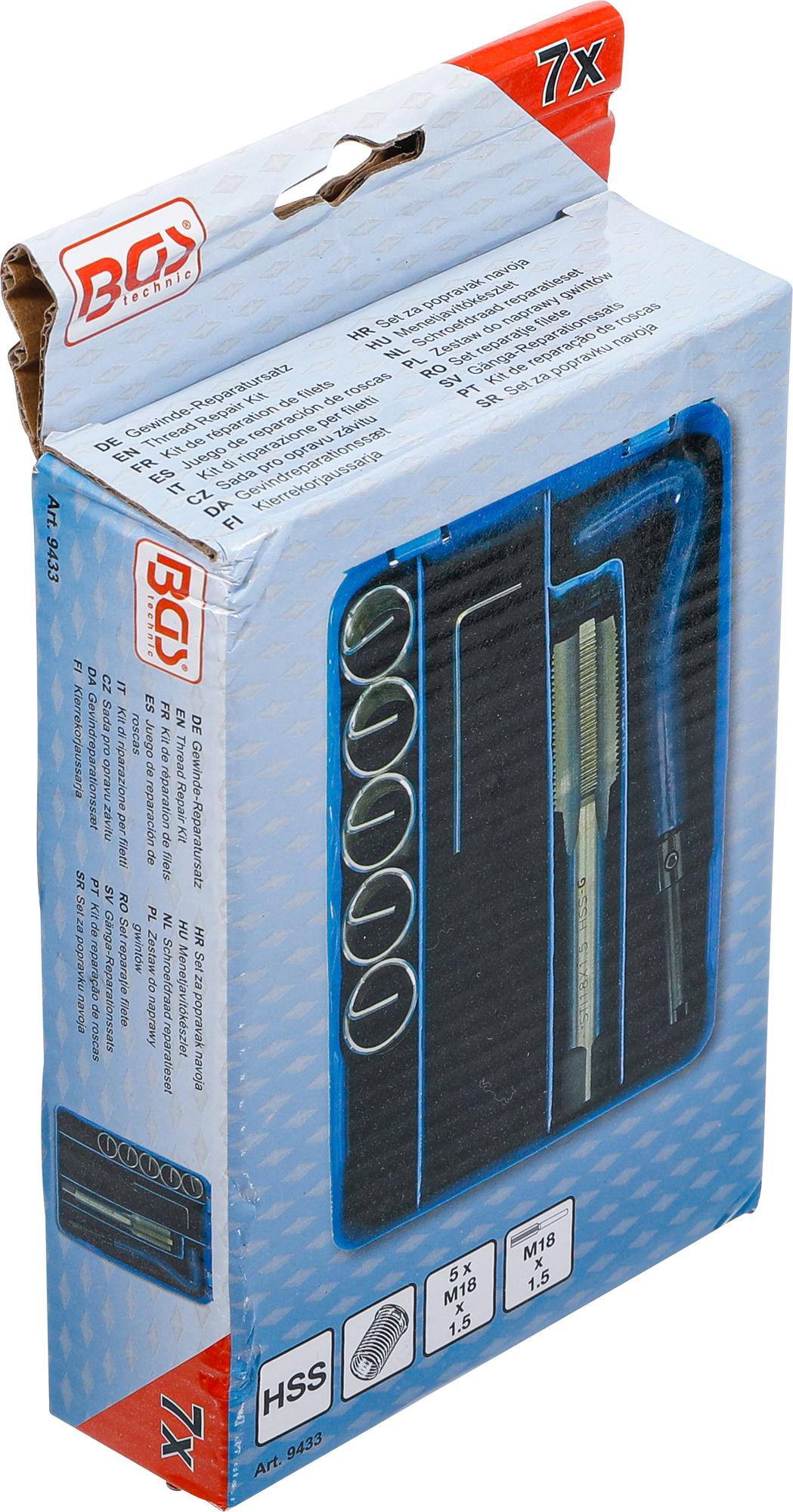 THREAD REPAIR KIT | M18 X 1.5 | 7 PCS. (9433)