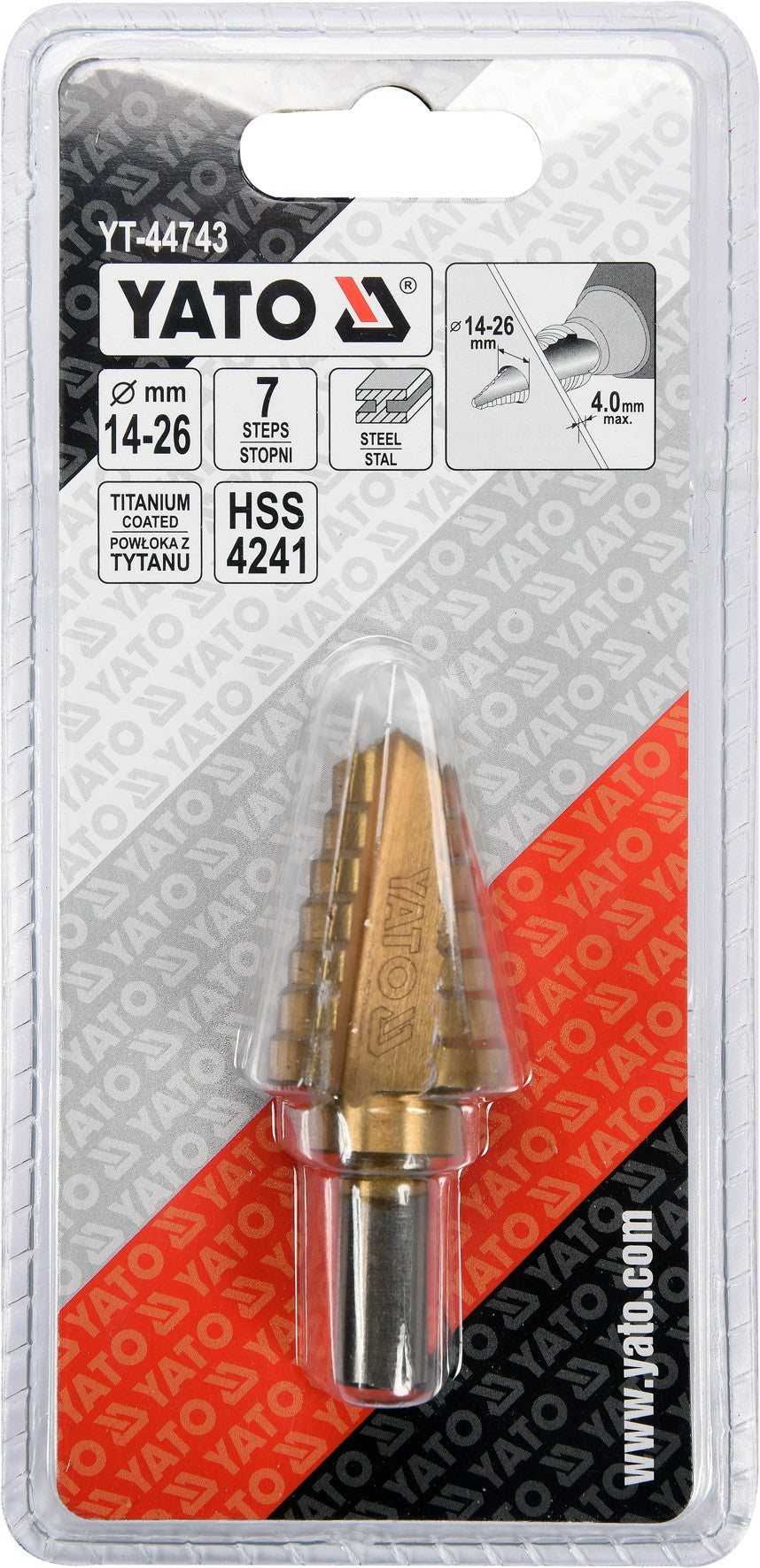 STEP DRILL 14-26MM (YT-44743)
