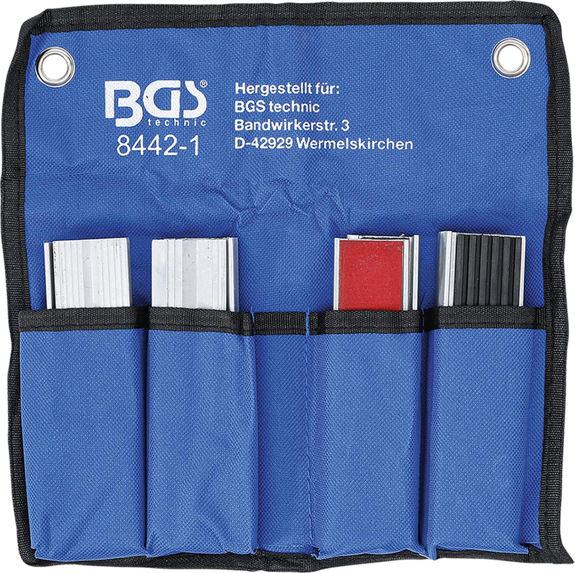 BENCH VICE JAW PROTECTOR SET | ALUMINIUM | 125 MM | 8 PCS. (8442-1)